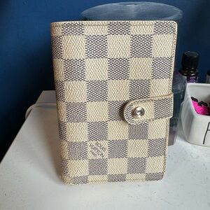 AUTHENTIC Louis Vuitton Damier Azur Pattern Viennois Wallet